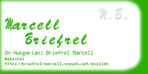 marcell briefrel business card